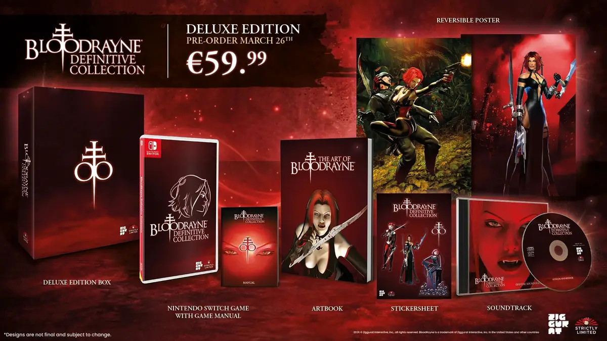 Ilustracja do artykułu: Ruszyły preordery na BloodRayne Definitive Collection na Nintendo Switch