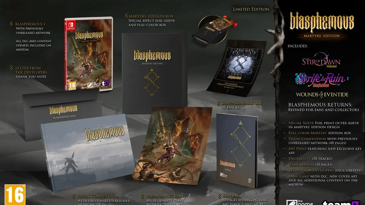 Ilustracja do artykułu: Blasphemous: Martyrs' Edition na Switcha. Nowe fizyczne wydanie z kompletną zawartością