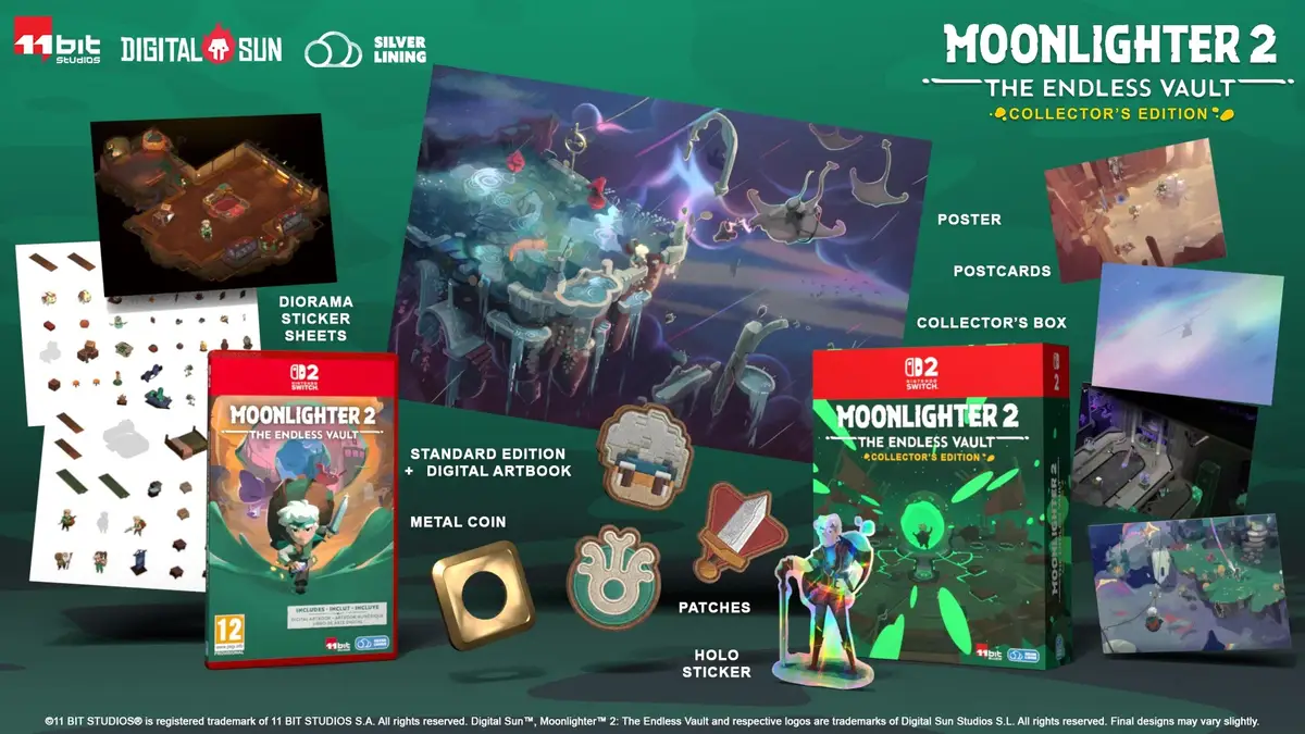 Moonlighter 2: The Endless Vault na Switcha 2. Pudełka i ceny