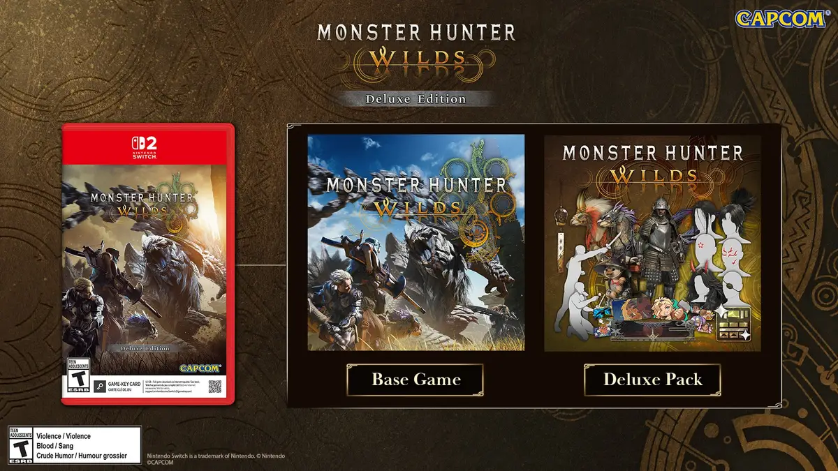Monster Hunter Wilds na Switcha 2. Pudełkowe Deluxe Edition i premiera 4 grudnia