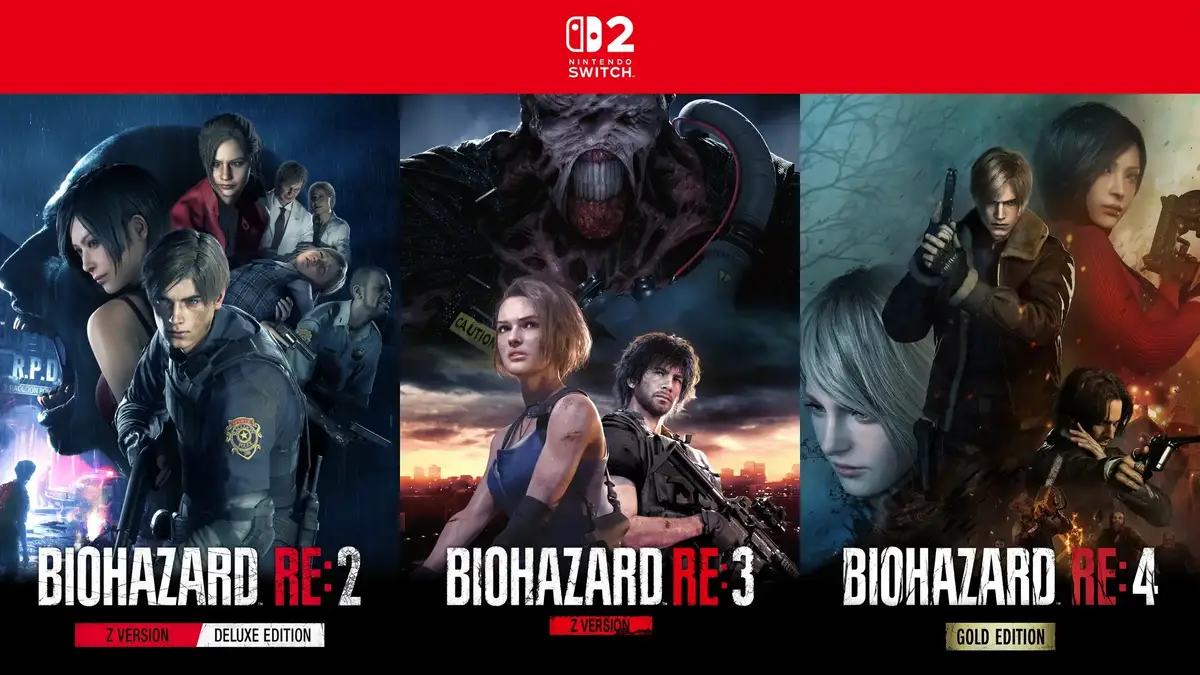 Resident Evil 2, 3 i 4 na Switcha 2. Pudełkowe wydania zadebiutują 29 stycznia