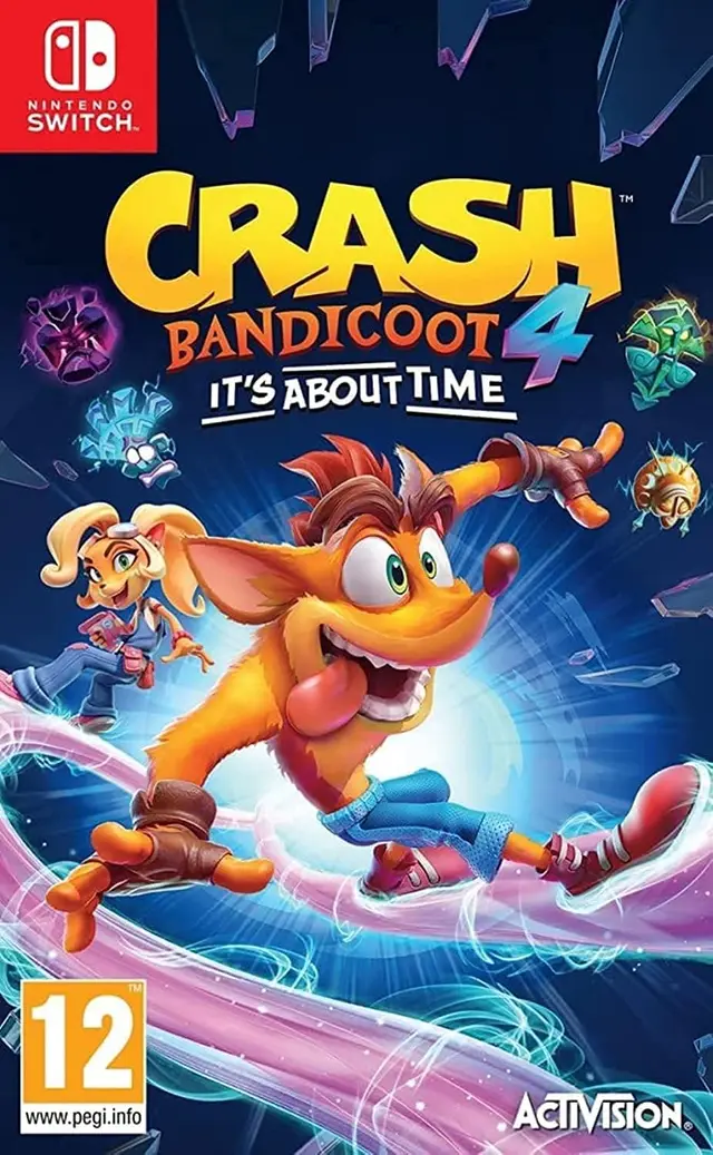 Crash Bandicoot 4: It's About Time Nintendo Switch okładka gry