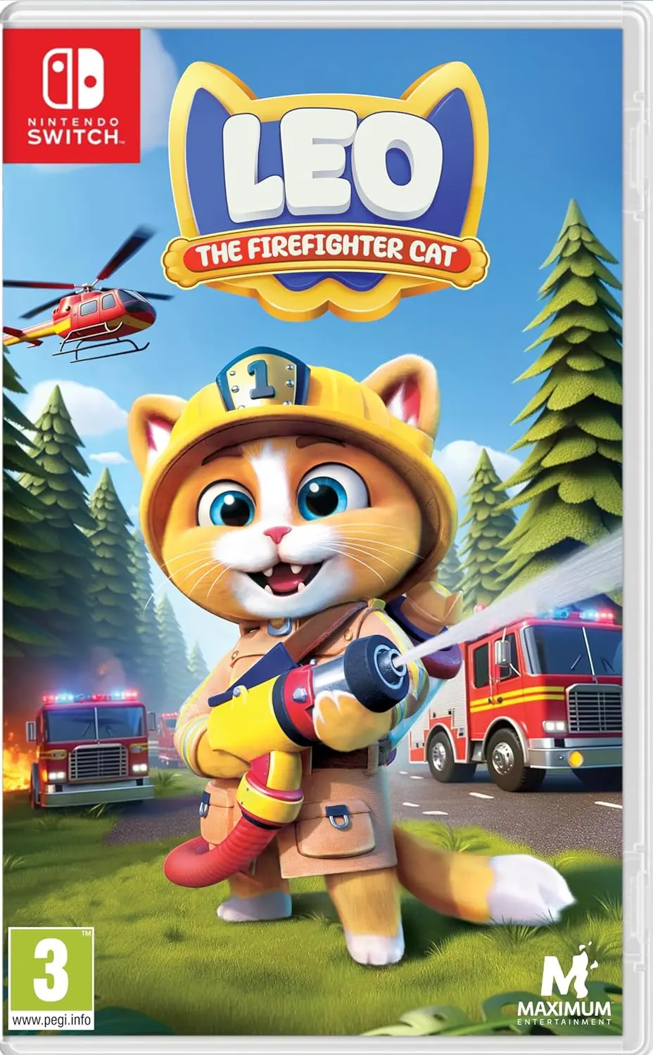 Leo the Firefighter Cat Nintendo Switch okładka gry