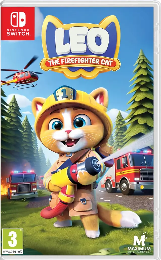 Leo the Firefighter Cat Nintendo Switch okładka gry