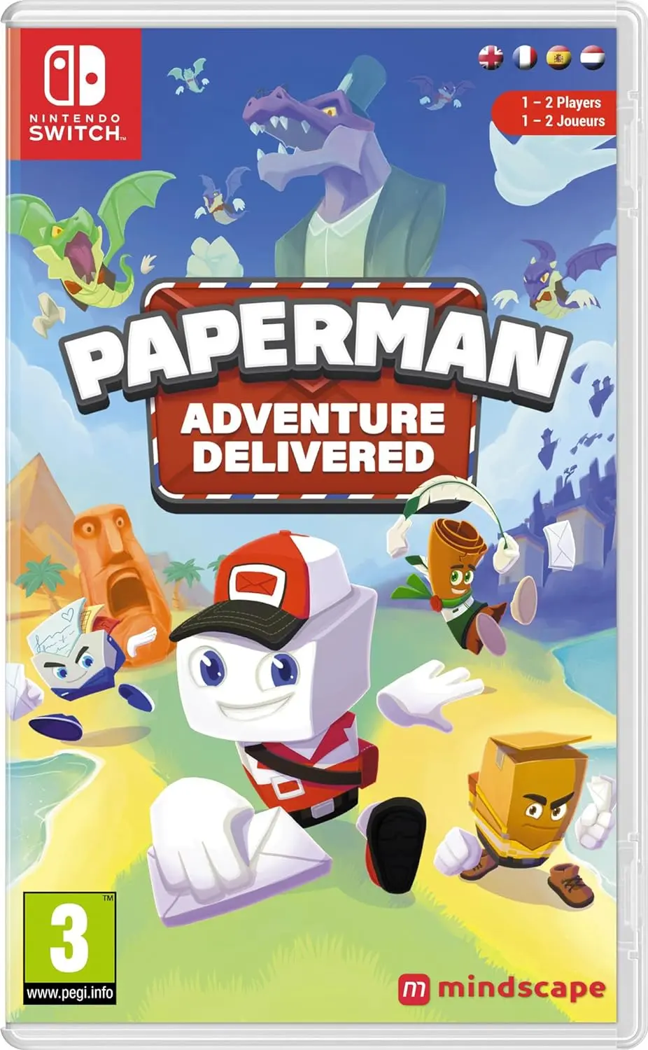 Okładka gry Paperman: Adventure Delivered na Nintendo Switch