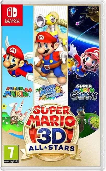 Okładka gry Super Mario 3D All-Stars na Nintendo Switch Okładka gry Super Mario 3D All-Stars na Nintendo Switch
