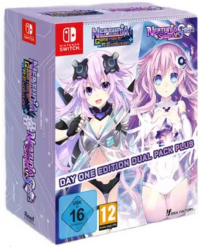 Neptunia Game Maker R:Evolution / Neptunia: Sisters VS Sisters Day One Edition Dual Pack Nintendo Switch okładka gry
