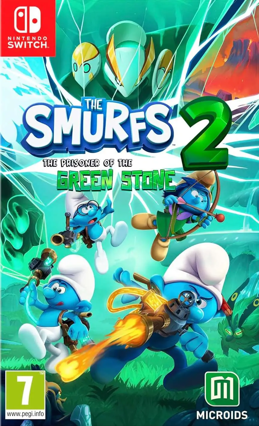 Okładka gry The Smurfs 2: The Prisoner of the Green Stone na Nintendo Switch Okładka gry The Smurfs 2: The Prisoner of the Green Stone na Nintendo Switch