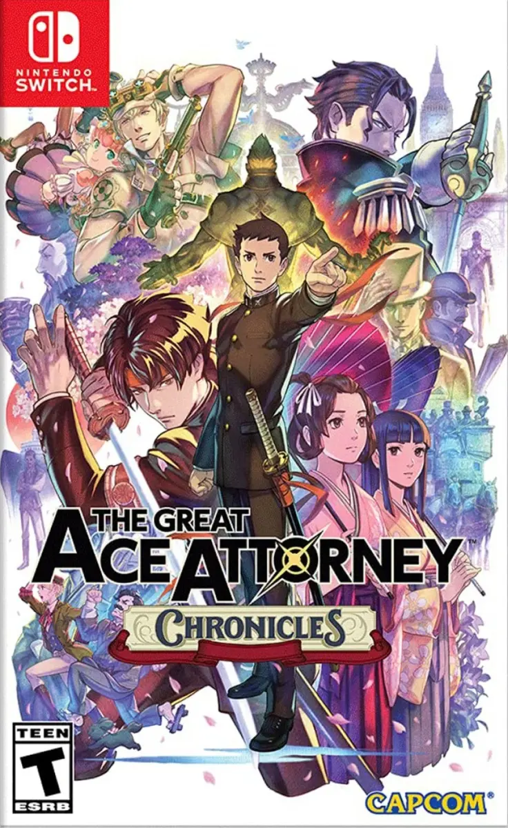 Okładka gry The Great Ace Attorney Chronicles na Nintendo Switch - najlepsza oferta