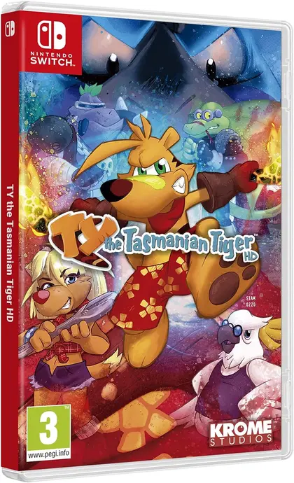 TY The Tasmania Tiger HD Nintendo Switch okładka gry
