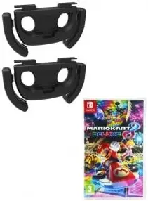 Okładka gry Mario Kart 8 Deluxe + Gioteck Uchwyt / Kierownica Duo Racing Pack na Nintendo Switch Okładka gry Mario Kart 8 Deluxe + Gioteck Uchwyt / Kierownica Duo Racing Pack na Nintendo Switch