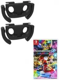 Mario Kart 8 Deluxe + Gioteck Uchwyt / Kierownica Duo Racing Pack Nintendo Switch okładka gry