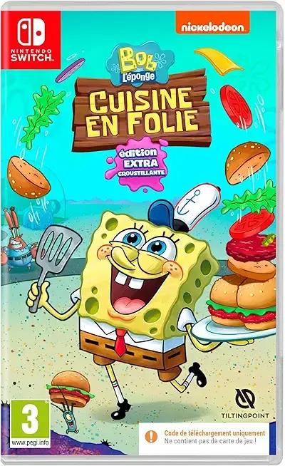 SpongeBob Krusty Cook-Off Extra Krusty Edition Nintendo Switch okładka gry