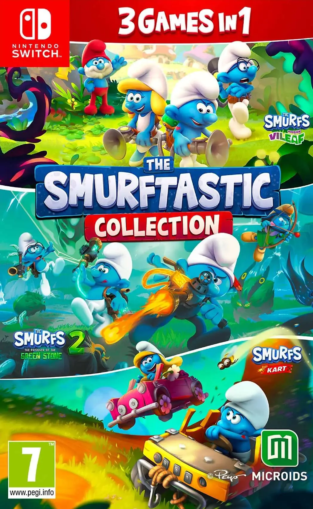 The Smurftastic Collection Nintendo Switch okładka gry