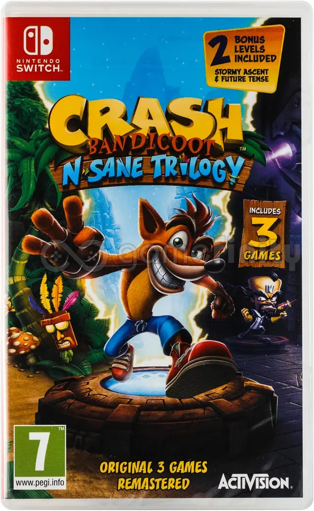 Crash Bandicoot N. Sane Trilogy Nintendo Switch okładka gry