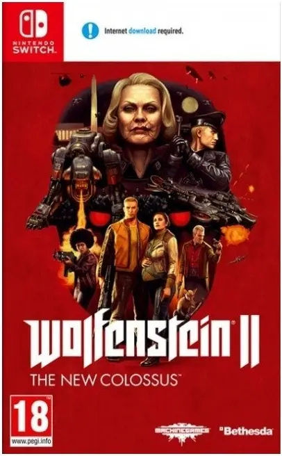 Wolfenstein II: The New Colossus Nintendo Switch okładka gry