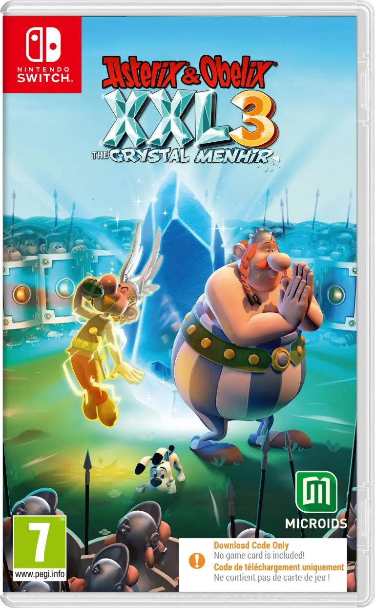 Okładka gry Asterix & Obelix XXL 3 The Crystal Menhir na Nintendo Switch
