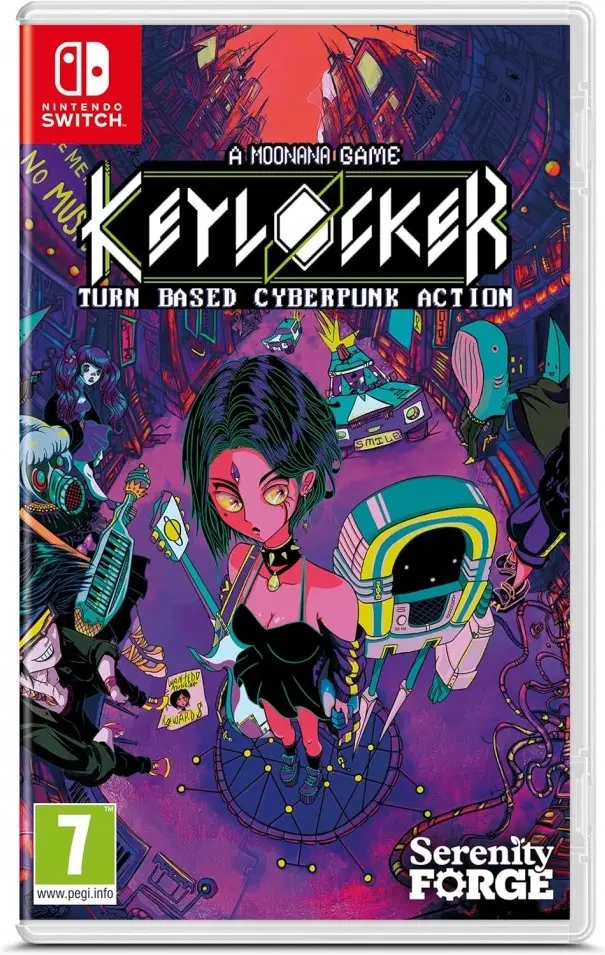 Keylocker | Turn Based Cyberpunk Action Nintendo Switch okładka gry