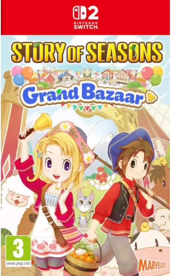 Story of Seasons Grand Bazaar Nintendo Switch 2 okładka gry