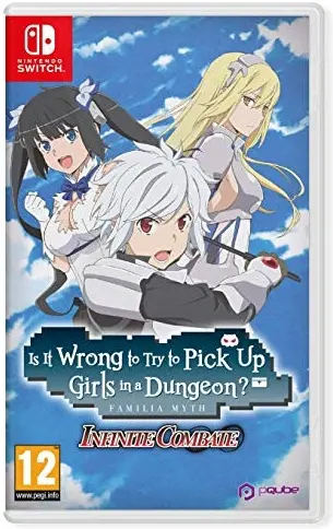 Okładka gry Is It Wrong to Try to Pick Up Girls in a Dungeon? Familia Myth Infinite Combate na Nintendo Switch Okładka gry Is It Wrong to Try to Pick Up Girls in a Dungeon? Familia Myth Infinite Combate na Nintendo Switch