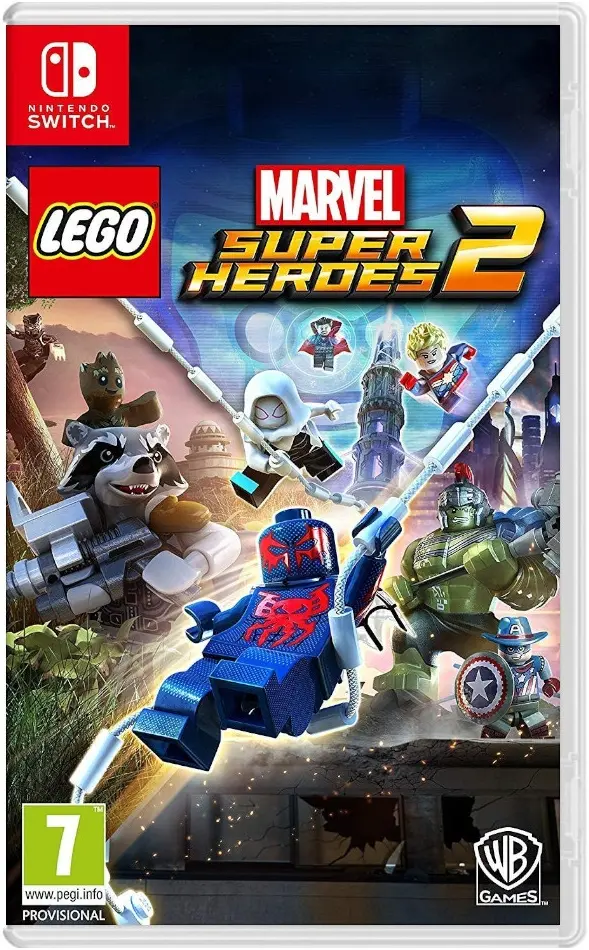 Okładka gry LEGO Marvel Super Heroes 2 na Nintendo Switch