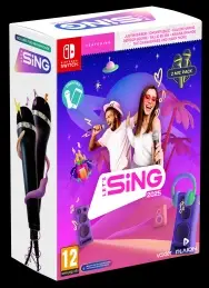 Let's Sing 2025 + 2 mikrofony Nintendo Switch okładka gry