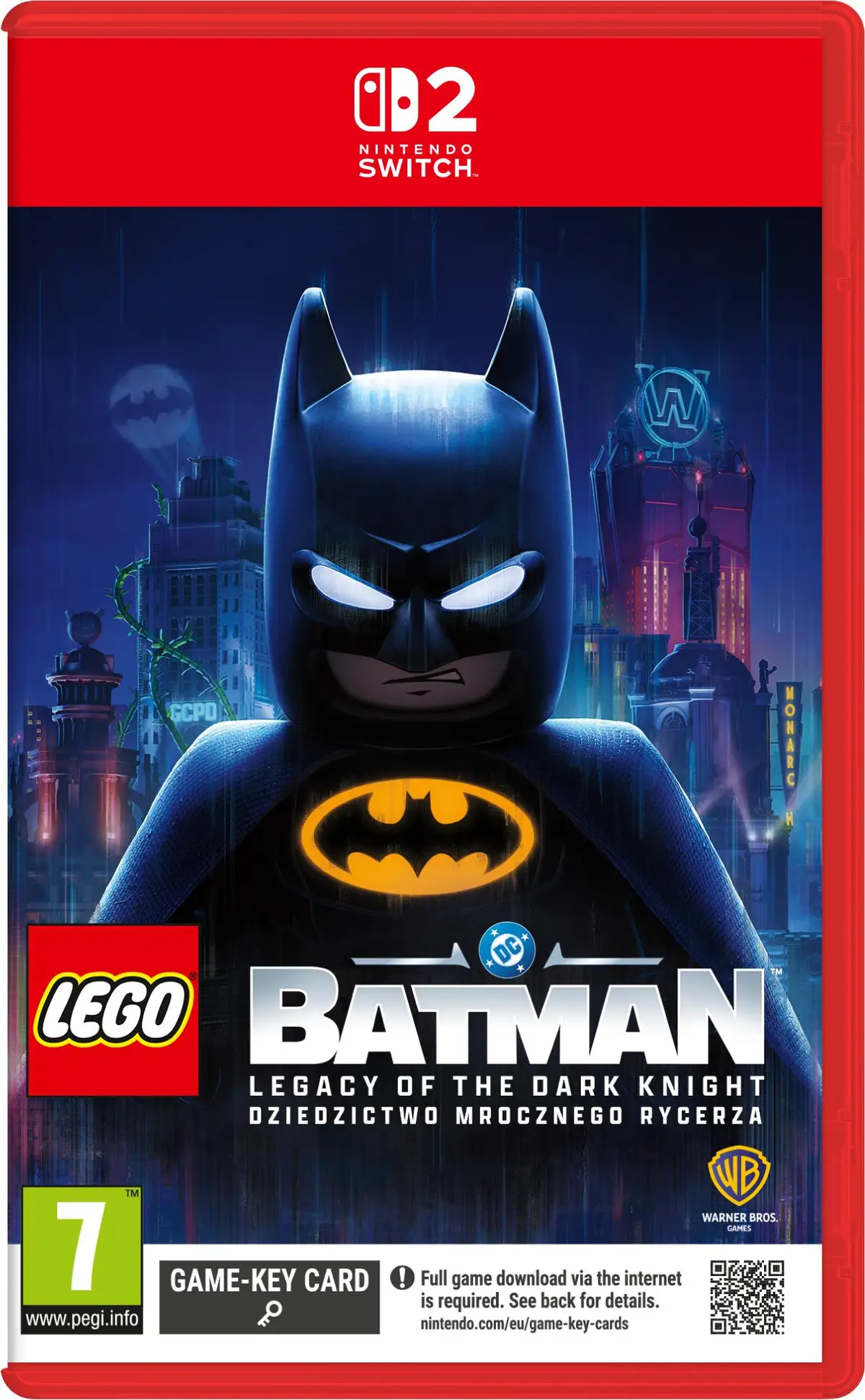 Okładka gry LEGO Batman Legacy of the Dark Knight na Nintendo Switch 2 Okładka gry LEGO Batman Legacy of the Dark Knight na Nintendo Switch 2