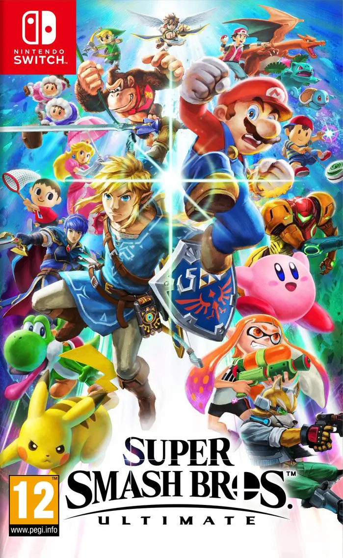 Okładka gry Super Smash Bros. Ultimate na Nintendo Switch Okładka gry Super Smash Bros. Ultimate na Nintendo Switch