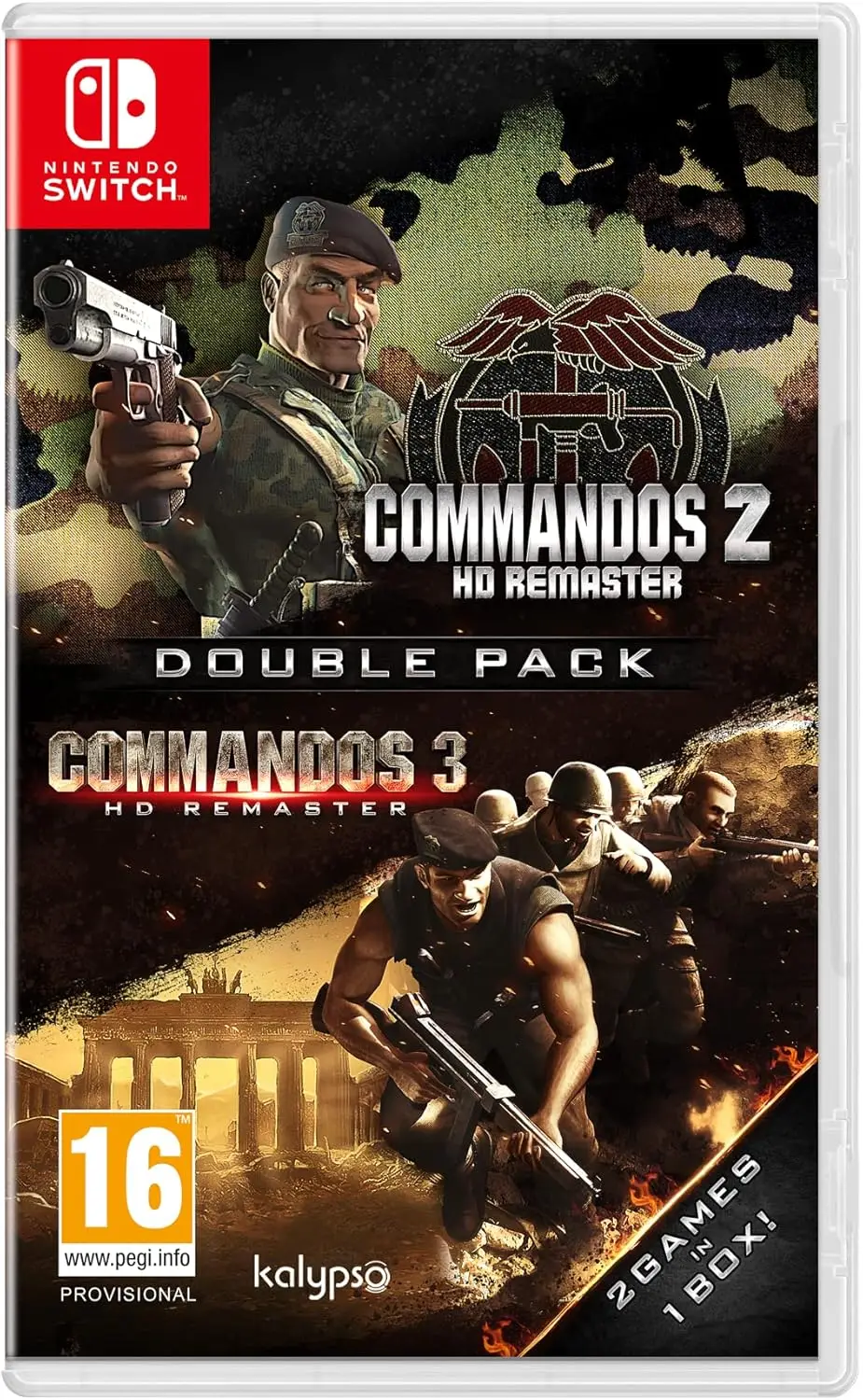 Commandos 2 & Commandos 3 HD Remaster Nintendo Switch okładka gry