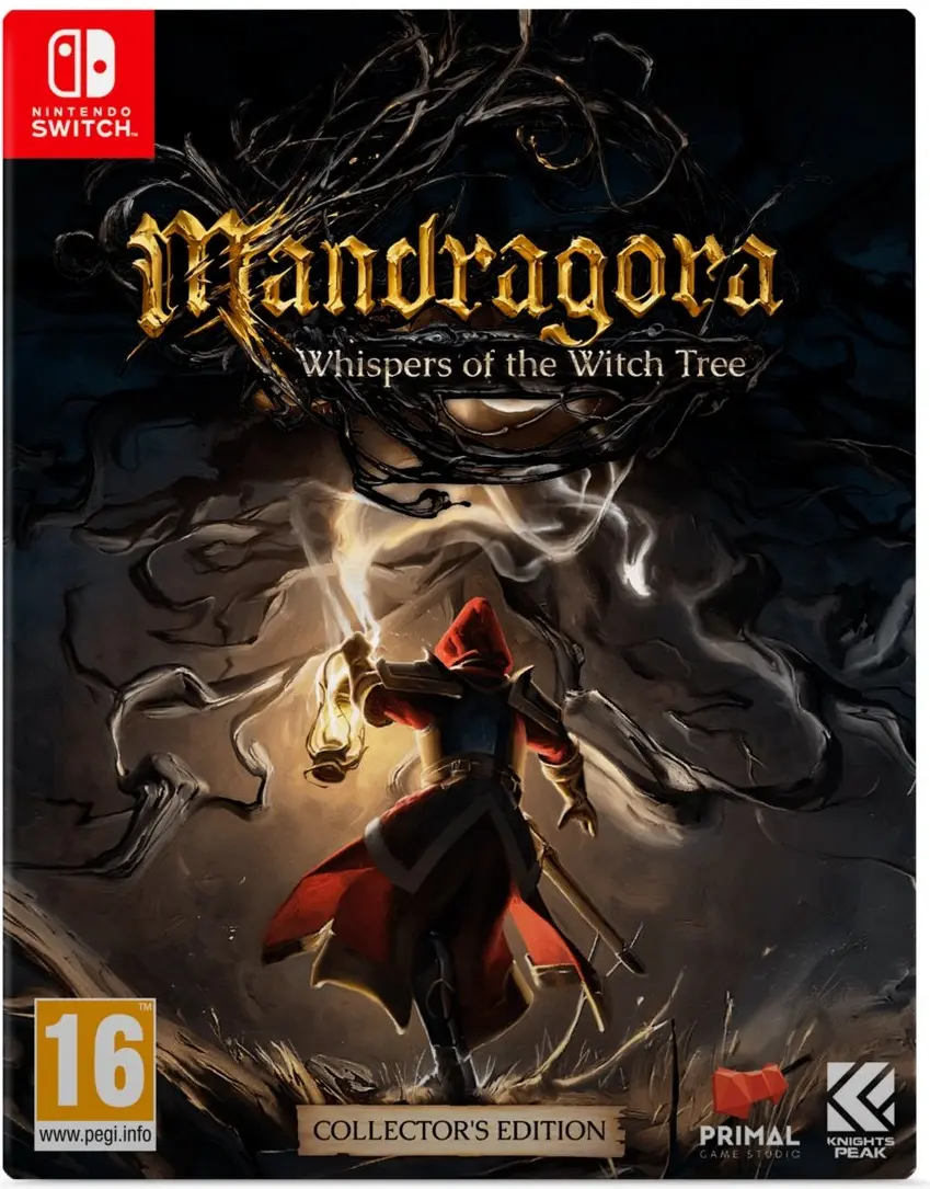 Okładka gry Mandragora: Whispers of the Witch Tree Edycja Kolekcjonerska na Nintendo Switch