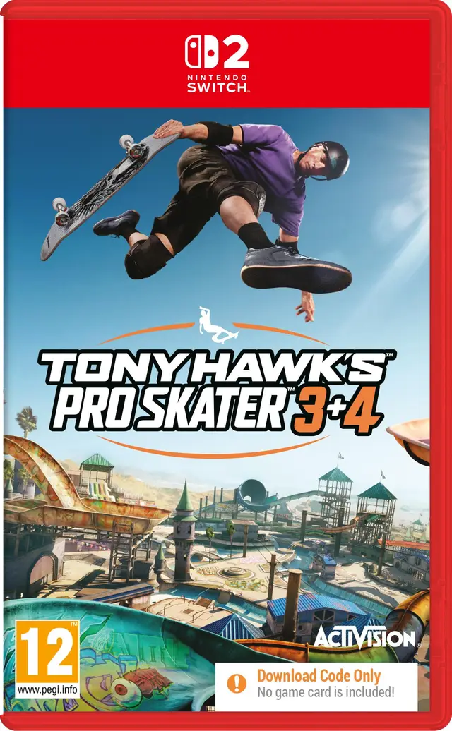 Tony Hawk's Pro Skater 3 + 4 Nintendo Switch 2 okładka gry