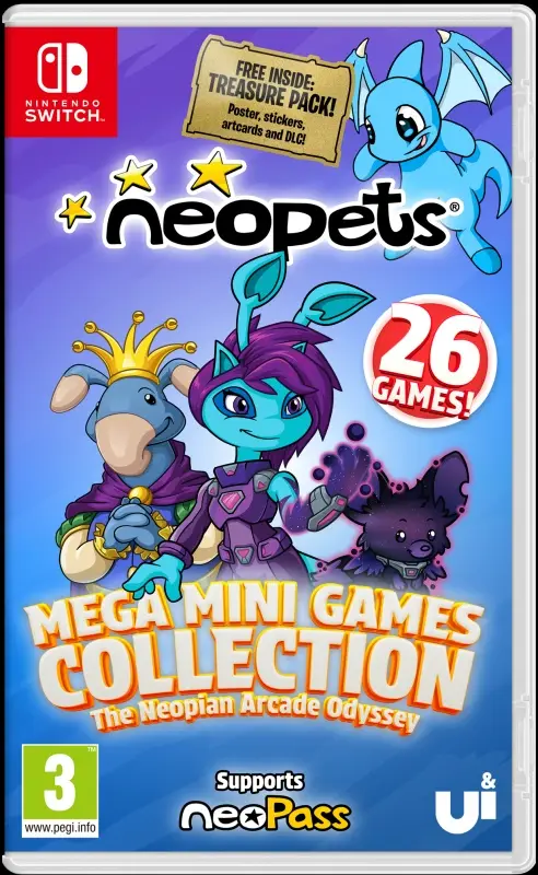 Neopets - Mega Mini Games Collection - The Neopian Arcade Odyssey Nintendo Switch okładka gry