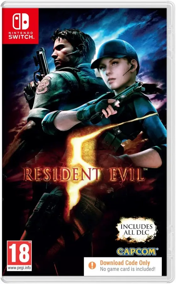 Okładka gry Resident Evil 5 na Nintendo Switch Okładka gry Resident Evil 5 na Nintendo Switch