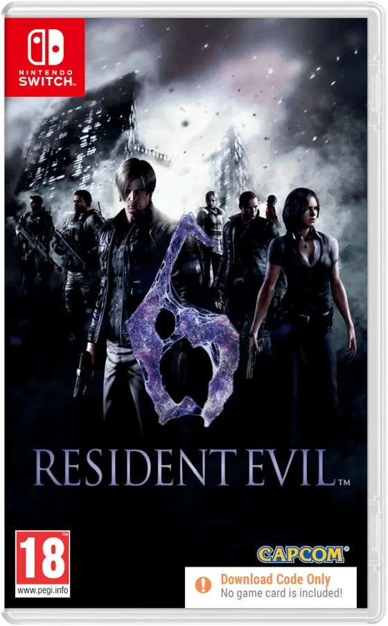 Okładka gry Resident Evil 6 na Nintendo Switch Okładka gry Resident Evil 6 na Nintendo Switch
