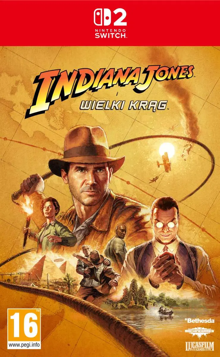 Okładka gry Indiana Jones and the Great Circle na Nintendo Switch 2