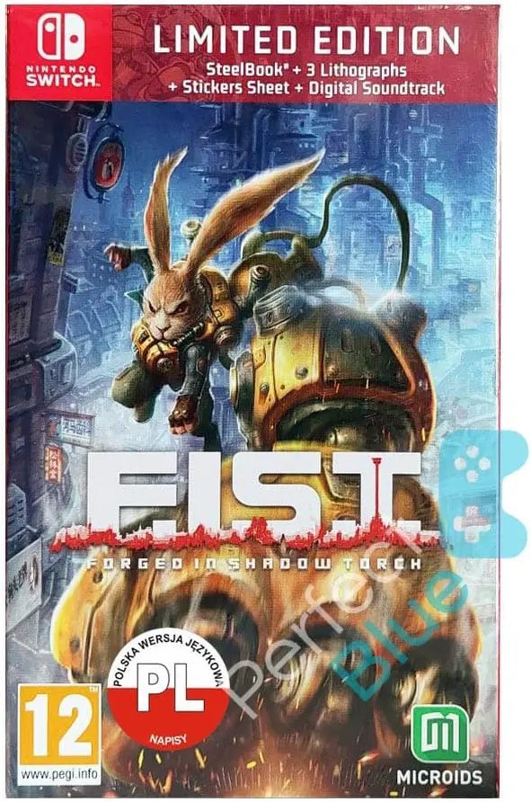 Okładka gry F.I.S.T. Forged In Shadow Torch Limited Edition fist na Nintendo Switch Okładka gry F.I.S.T. Forged In Shadow Torch Limited Edition fist na Nintendo Switch