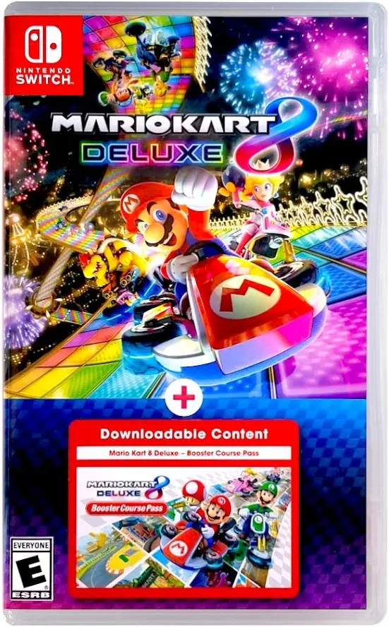 Okładka gry Mario Kart 8 Deluxe + Booster Course Pass na Nintendo Switch Okładka gry Mario Kart 8 Deluxe + Booster Course Pass na Nintendo Switch