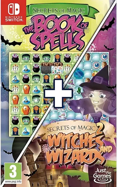 Secrets Of Magic 1 And 2 The Book Of Spells, Witches And Wizards Nintendo Switch okładka gry