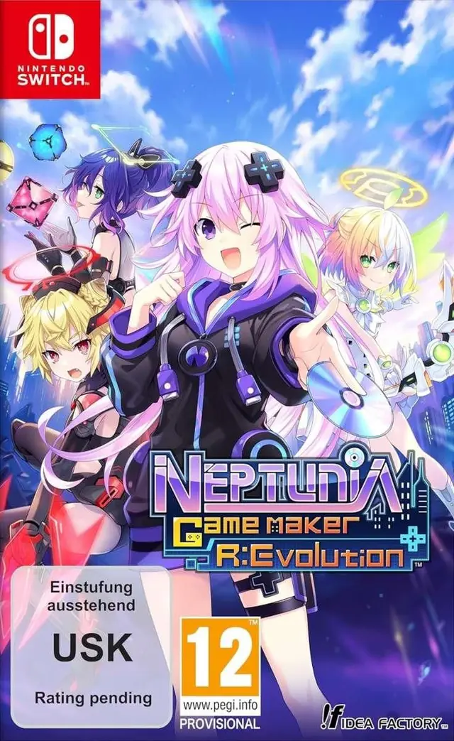 Hyperdimension Neptunia GameMaker R:Evolution Nintendo Switch okładka gry