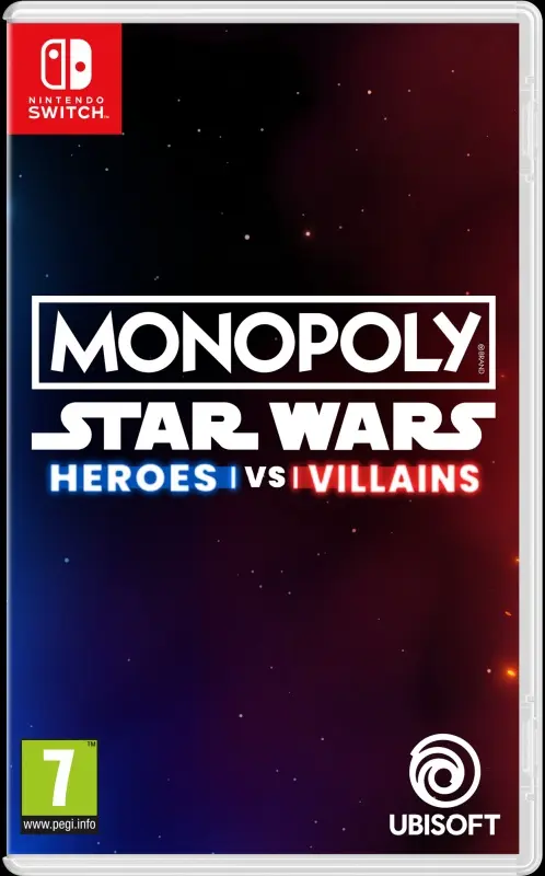Okładka gry Monopoly Star Wars Heroes vs Villains na Nintendo Switch