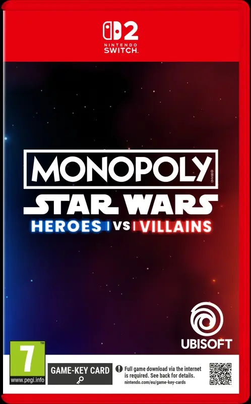 Okładka gry Monopoly Star Wars Heroes vs Villains na Nintendo Switch 2
