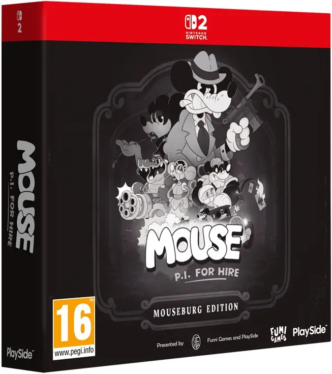 Okładka gry Mouse P.I. for Hire Mouseburg Edition na Nintendo Switch 2