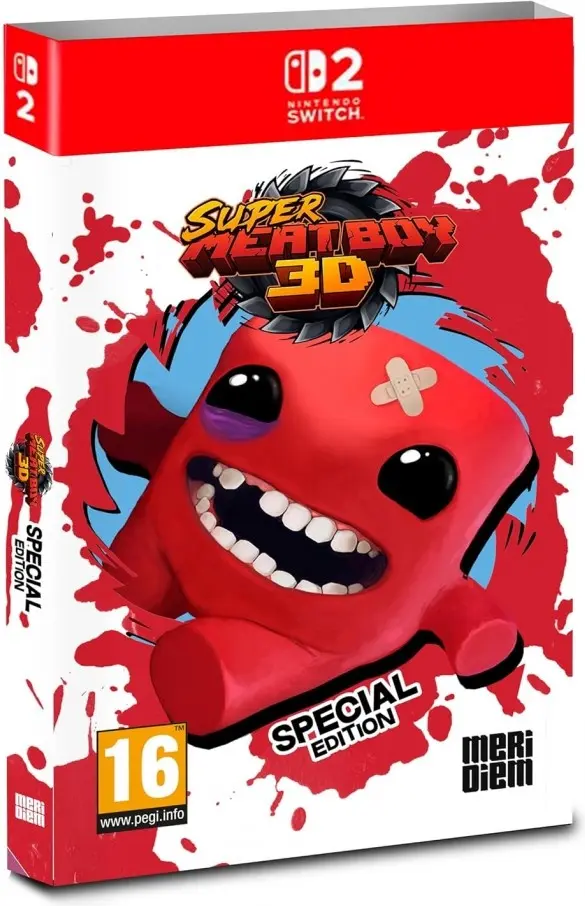 Okładka gry Super Meat Boy 3D Special Edition na Nintendo Switch 2