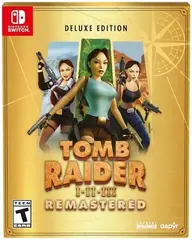 Tomb Raider I-III Remastered Starring Lara Croft Deluxe Edition Nintendo Switch okładka gry