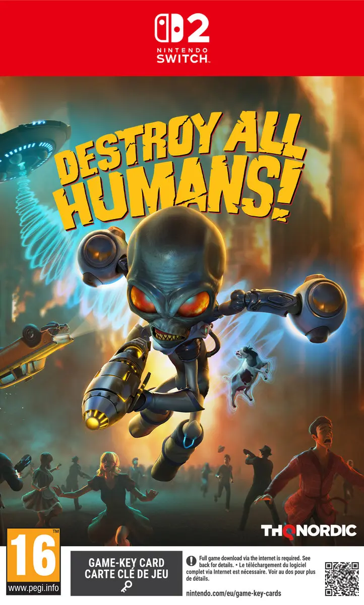 Okładka gry Destroy All Humans! na Nintendo Switch 2
