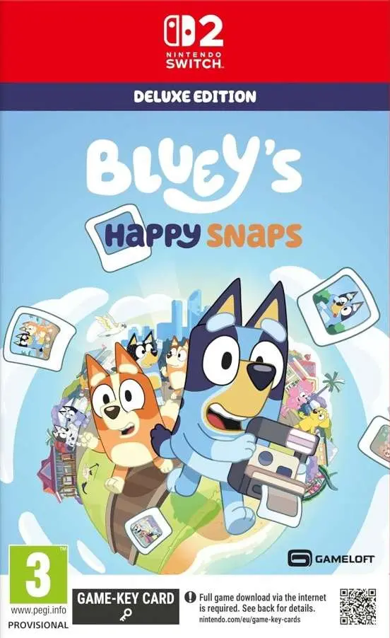 Okładka gry Bluey's Happy Snaps Deluxe Edition na Nintendo Switch 2