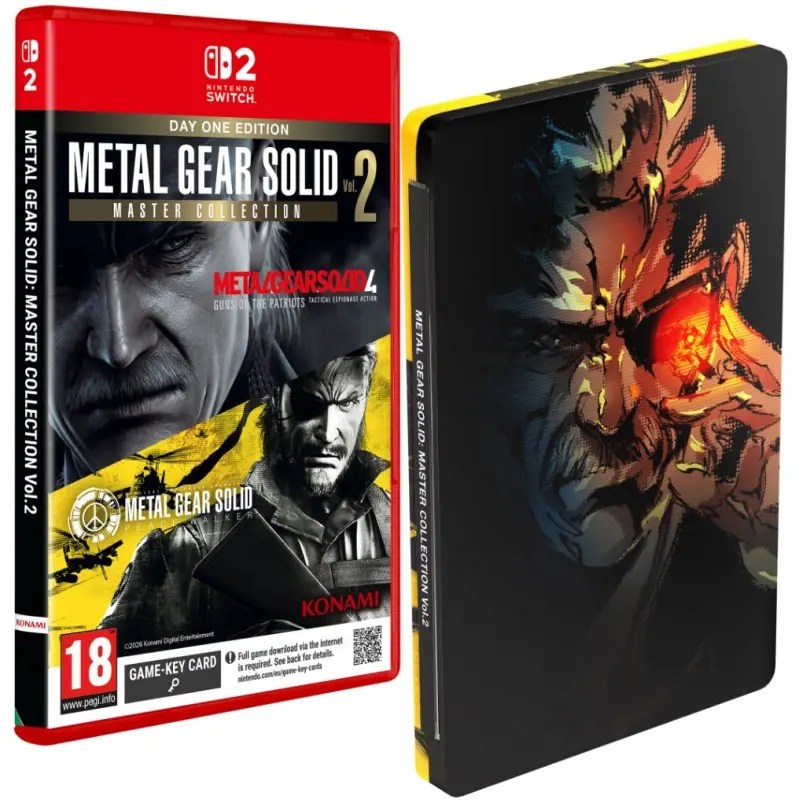 Okładka gry Metal Gear Solid Master Collection Volume 2 Steelbook na Nintendo Switch 2
