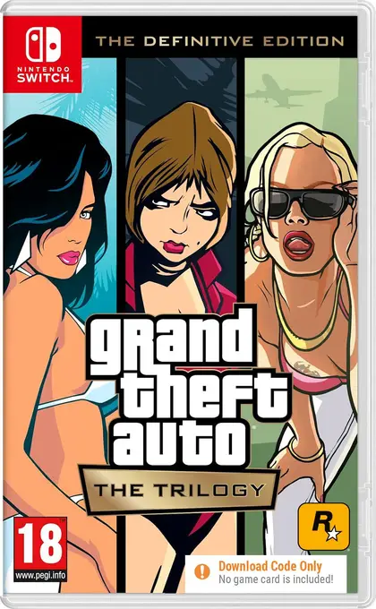 Grand Theft Auto: The Trilogy – The Definitive Edition Nintendo Switch okładka gry