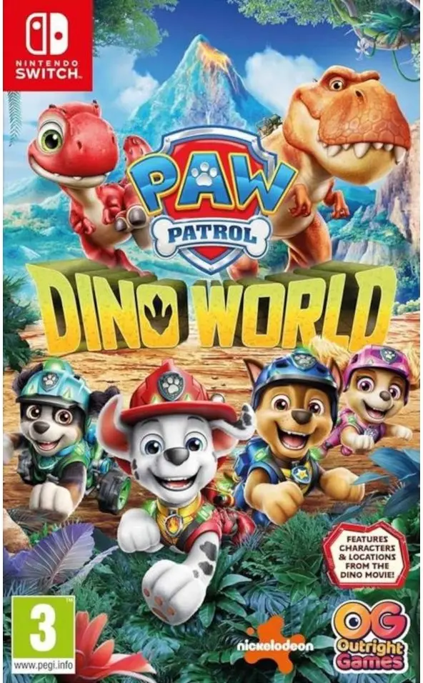 Okładka gry Paw Patrol: Dino World na Nintendo Switch Okładka gry Paw Patrol: Dino World na Nintendo Switch