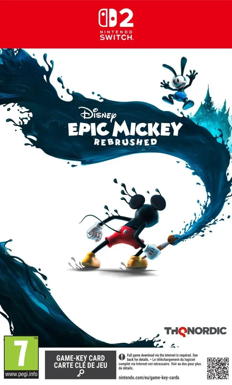 Okładka gry Disney Epic Mickey Rebrushed na Nintendo Switch 2 Okładka gry Disney Epic Mickey Rebrushed na Nintendo Switch 2